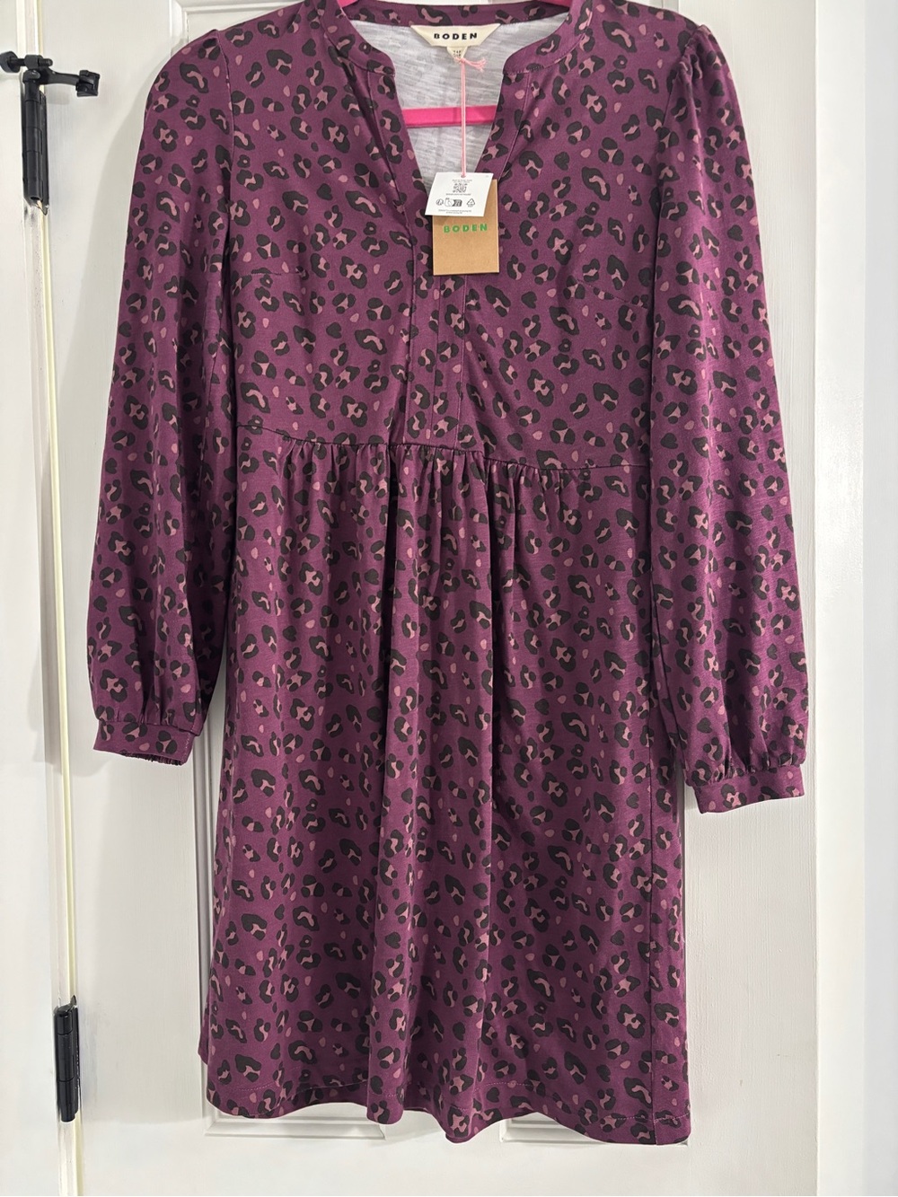 Boden Leopard Print Midi Dress NWT - Size 0P